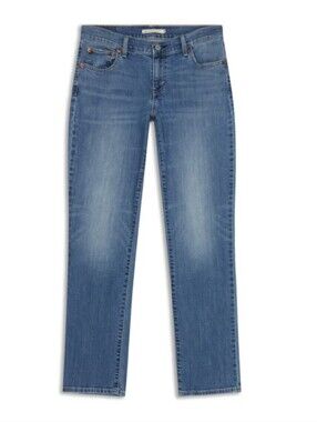 LEVI 414 Relaxed Straight Jeans - Medium Wash Size 33"
